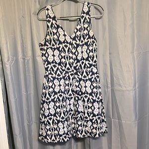 GAP Blue & White Ikat Summer Dress size 10 T